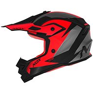 NOX N761 MX 2024, children's, neon red, black, grey, size XL - Motorbike Helmet
