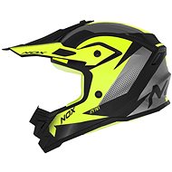 NOX N761 MX 2024, children's, neon yellow, black, grey, size M - Motorbike Helmet