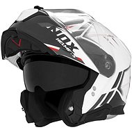 NOX N967 Synchro 2024, white, black, red, size 2XL - Motorbike Helmet