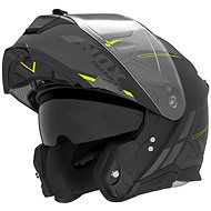 NOX N967 Synchro 2024, matte black, neon yellow, size XS - Motorbike Helmet