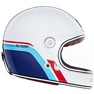 NOX PREMIUM Revenge 2024, bílá, modrá, červená, velikost L - Motorbike Helmet