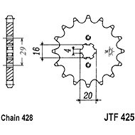 JT sprocket JTF 425-14 14 teeth, 428 - Motorcycle Sprocket