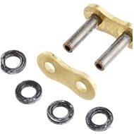 D.I.D Chain Riveting Chain Clutch 520VX3 ZJ gold/black - Chain Link Connector