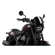 PUIG Plexi shield ANARCHY black, 385 × 250, 140.21090N - Motorcycle Plexiglass