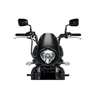 PUIG Plexi shield ANARCHY matt black, 385 × 250, 140.21093J - Motorcycle Plexiglass