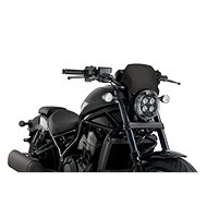 PUIG Plexi shield FRONTAL PLATE black aluminium, 140.20822N - Motorcycle Plexiglass