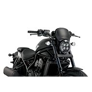 PUIG Plexi shield FRONTAL PLATE matt black, 140.20821J - Motorcycle Plexiglass
