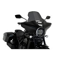 PUIG Plexi shield HIGH - ROAD dark smoke, 350 × 500, 140.21545F - Motorcycle Plexiglass
