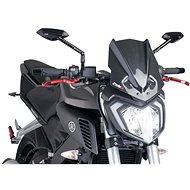 PUIG Plexi shield NEW. GEN SPORT carbon look, 317 × 250, 140.7654C - Motorcycle Plexiglass