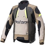 ALPINESTARS HALO DRYSTARS, khaki/beige/yellow fluo, 2024, size 2XL - Motorcycle Jacket