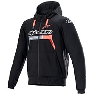 ALPINESTARS CHROME IGNITION HOODIES, black/fluo red/grey/white, 2024, size 4XL - Motorcycle Jacket