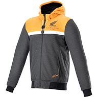 ALPINESTARS CHROME STREET HOODIE HONDA collectionS, black/grey/orange, 2024, size 3XL - Motorcycle Jacket