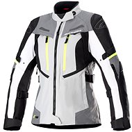 ALPINESTARS STELLA BOGOTA PRO DRYSTARS, ladies, grey/dark grey/black/yellow fluo, 2024, size 5.5 mm, - Motorcycle Jacket