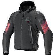 ALPINESTARS ZACA AIR VENOM WATERPROOFS, black/red fluo, 2024, size 2024. S - Motorcycle Jacket