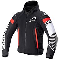 ALPINESTARS ZACA AIR WATERPROOFS, black/white/fluo red, 2024, size 4XL - Motorcycle Jacket