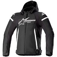 ALPINESTARS ZACA WATERPROOFS, black/white, 2024 S - Motorcycle Jacket
