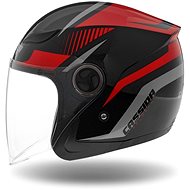 CASSIDA Reflex, black/red/gray, sizing. XS (53 to 54 cm) - Motorbike Helmet