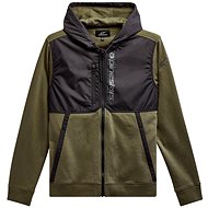 ALPINESTARS Aligned hoodie, green/black, size XL - Sweatshirt