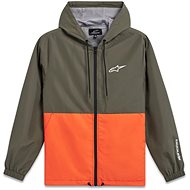 ALPINESTARS Speeded Windbreaker Jacket, green/orange, size 5.5 mm, w/r. S - Motorcycle Jacket