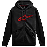 APLINESTARS Sweatshirt Ageless Zip Hoodie 3, black/red, size 4, with a hood. S - Sweatshirt