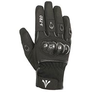 A-PRO PRESTIGE - black textile moto gloves , 2XL - Motorcycle Gloves