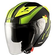 A-PRO YORK YE yellow fluo open jet helmet, L - Scooter Helmet
