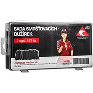 ACI shrink wipers set 127 pcs (black), max 125 °C, max 600 V - Kit