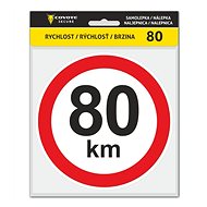 COYOTE SECURE Sticker speed 80km - Self-Adhesive Sticker