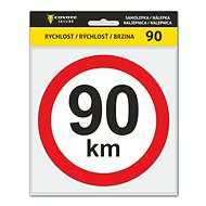 COYOTE SECURE Sticker speed 90km - Self-Adhesive Sticker