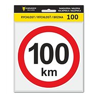 COYOTE SECURE Sticker speed 100km - Self-Adhesive Sticker