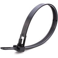 ACI reusable tape 200x7,5 mm black (set of 100) - Cable Ties