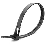 ACI Reusable Tape 250x7,5 mm black (set of 100) - Cable Ties