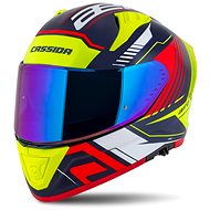 CASSIDA Aero Drome 2025, blue met. /yellow/orange/red/white, sizing. XL - Motorbike Helmet