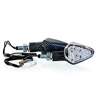 MOTION STUFF LED miniblinkers carbon/clear - Motorbike Turn Signals