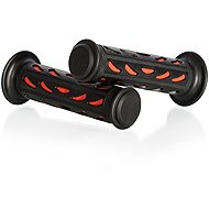 MOTION STUFF Advanced handles black/red (popular crescent moon design) - Motorbike Grips