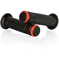 MOTION STUFF Roadracing handles Advanced black/red (full diamond) - Motorbike Grips