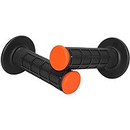 MOTION STUFF motocross grips Advanced black/orange (half-waffle) - Motorbike Grips