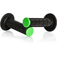 MOTION STUFF motocross handles Advanced black/green (half-waffle) - Motorbike Grips