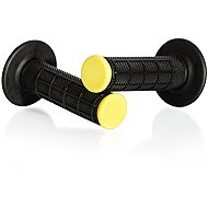 MOTION STUFF motocross grips Advanced black/yellow (half-waffle) - Motorbike Grips
