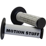 MOTION STUFF motocross grips supersoft grey/black - Motorbike Grips