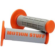 MOTION STUFF motocross grips supersoft grey/orange - Motorbike Grips