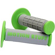 MOTION STUFF motocross grips supersoft grey/green - Motorbike Grips