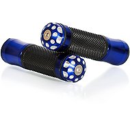 MOTION STUFF handles with metal parts Premium blue - Motorbike Grips