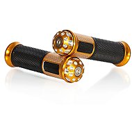 MOTION STUFF handles with metal parts Premium gold - Motorbike Grips