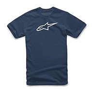 ALPINESTARS T-shirt AGELESS CLASSIC TEE, blue/white, sized 2.5 mm. S - T-Shirt