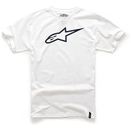 ALPINESTARS T-shirt AGELESS short sleeves, white/black, sized 2.5 mm, white/black S - T-Shirt