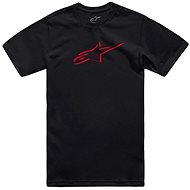 ALPINESTARS T-shirt AGELESS SHADOW CSF, black/red, size 4.5 mm, w/r. S - T-Shirt