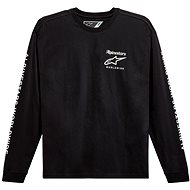 ALPINESTARS T-shirt AUTHENTICATED TEE, black/white, size 4.5 mm, w/r. S - T-Shirt