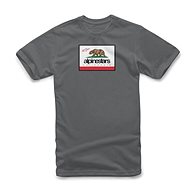 ALPINESTARS T-shirt CALI 2.0 TEE, dark grey, sized 2.0. S - T-Shirt