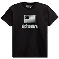 ALPINESTARS FLAG TEE, black/white, size 2XL - T-Shirt